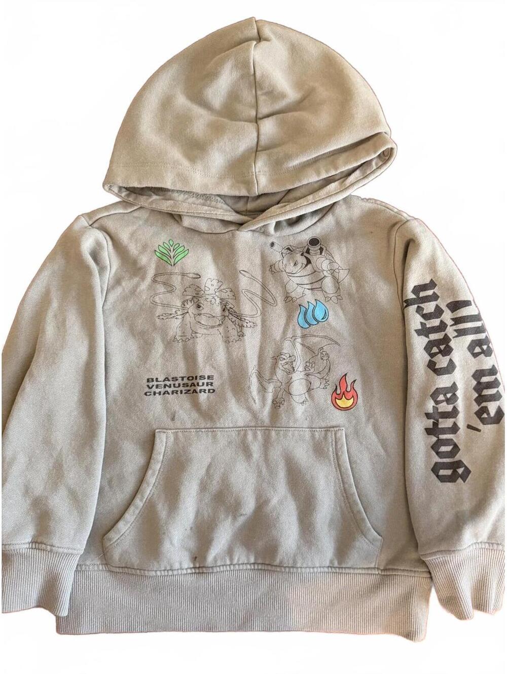 Pokémon Blastoise Venusaur Charizard Graphic Hoodie Size XS 4/5